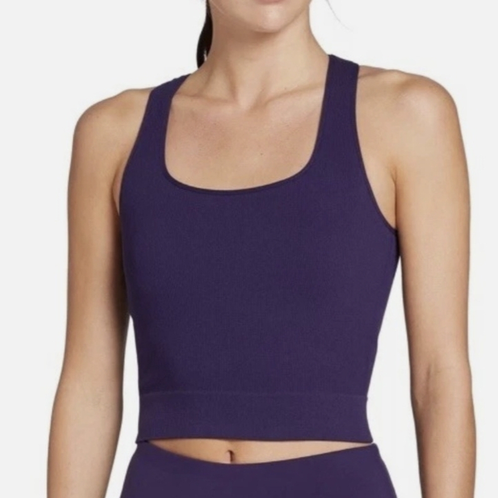 DSG Dicks Sporting Goods Momentum Seamkess Ribbed Crop Tank Top Size Small
